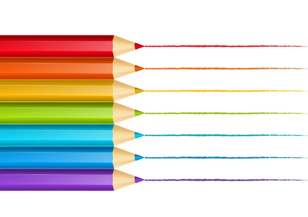 Rysunek ołówki do projektowania — Wektor stockowy