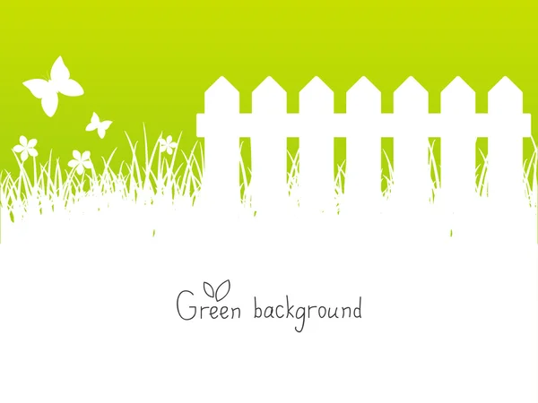 Gröna våren bakgrund med plats för text — Stock vektor