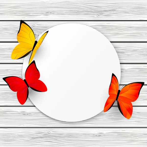 Färg fjärilar — Stock vektor