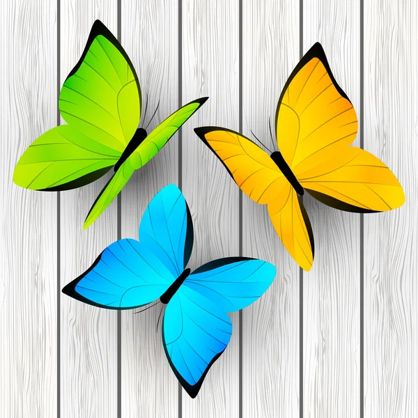 Mariposas de color — Archivo Imágenes Vectoriales