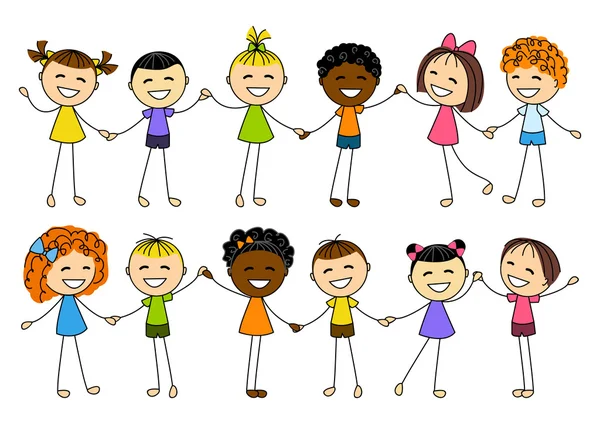 Kids holding hands Vector Art Stock Images | Depositphotos Kids holding hands Vector Art Stock Images | Depositphotos
