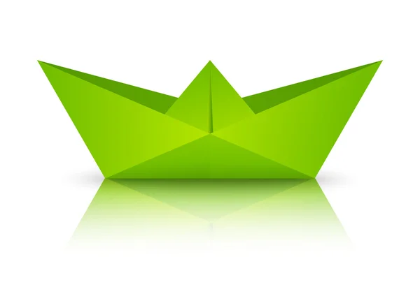 Statek origami papieru — Wektor stockowy