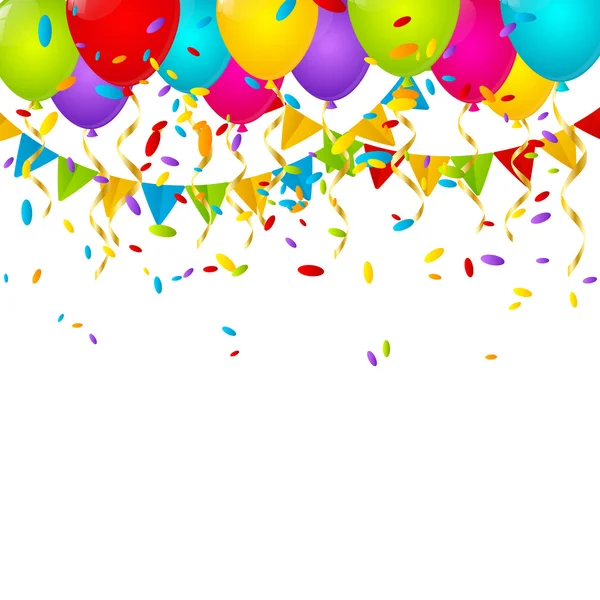 Birthday arka plan renk balonlar ile