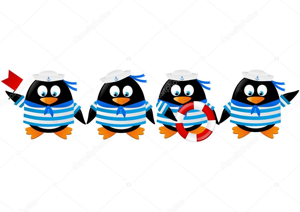 Penguin sailors