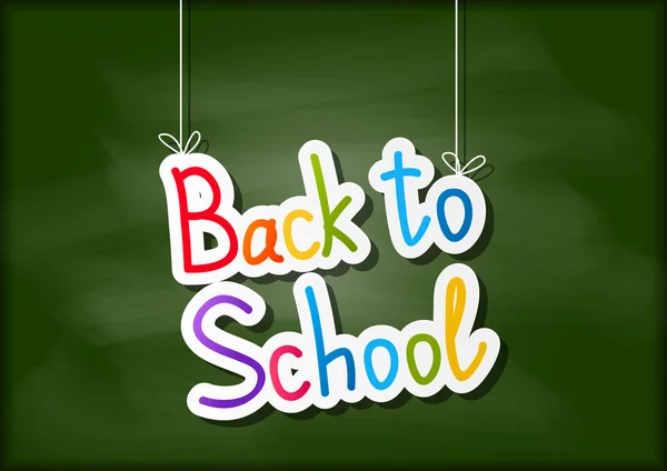 Back to school message — Stock Vector