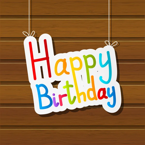 Birthday message — Stock Vector