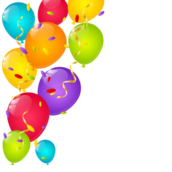 Fondo globos de color — Vector de stock