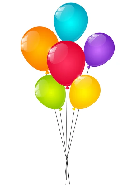 Globos de color — Vector de stock