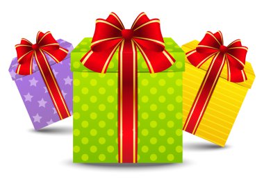 hediye kutu kırmızı şeritler