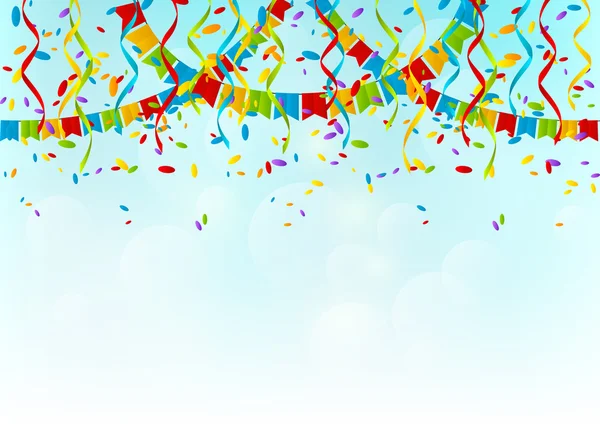 Drapeaux de fête couleur — Image vectorielle