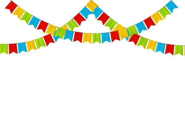 Banderas de fiesta de color — Vector de stock