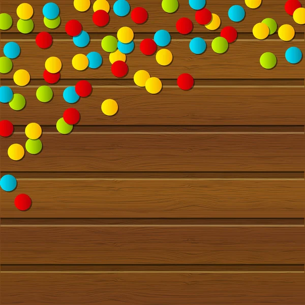 Confettis de couleur — Image vectorielle