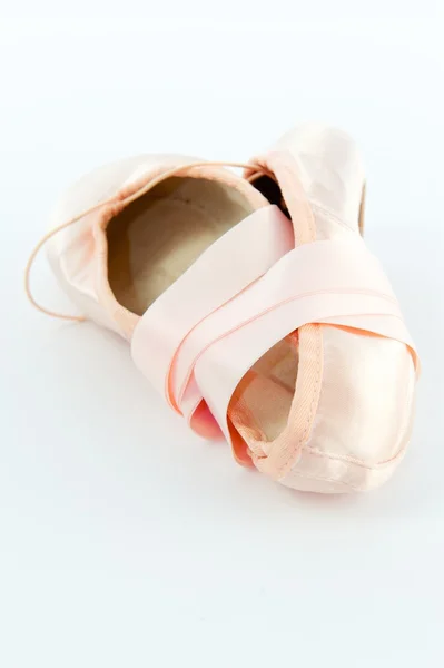 Ballet punt schoenen of slippers Stockfoto