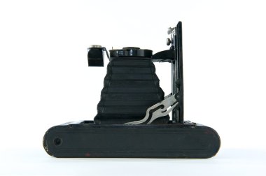 siyah vintage fotoğraf makinesi üzerinde kenar kıvırma
