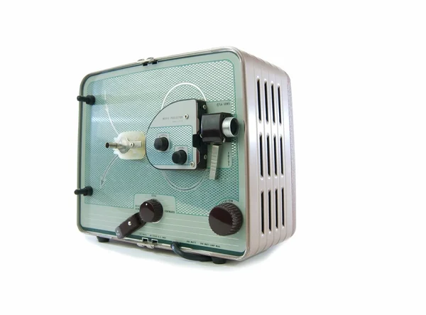 Vintage 8mm Home Movie Projector on Angle — Stock Photo, Image