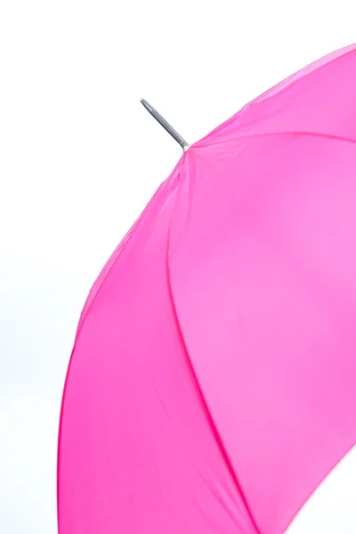 Rosa Regenschirm isoliert auf weißem Hintergrund — Stockfoto