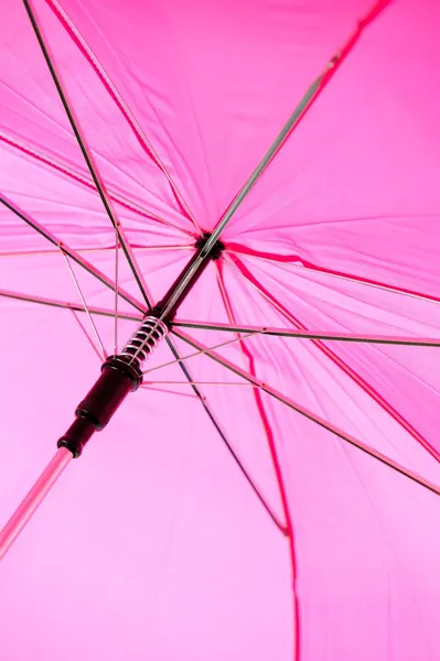 Offene rosa Schirmapparat Nahaufnahme — Stockfoto