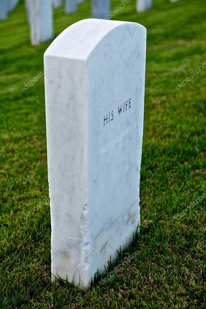 black marble headstone