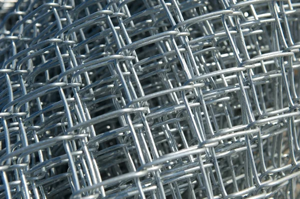 Roll of New Chain Link Fencing Material — Stock Photo, Image
