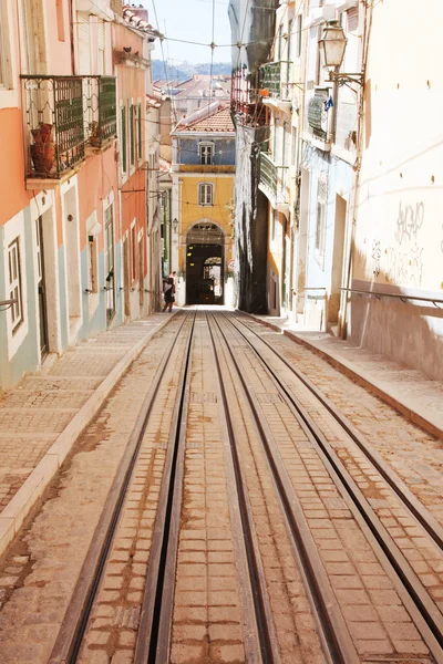 Straßenbahn bairro alto — Stockfoto