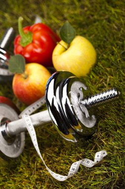 Sağlıklı yaşam tarzı konsepti, diyet ve fitness