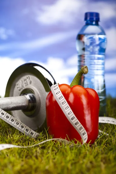 Ernährung und Messung, Fitness — Stockfoto