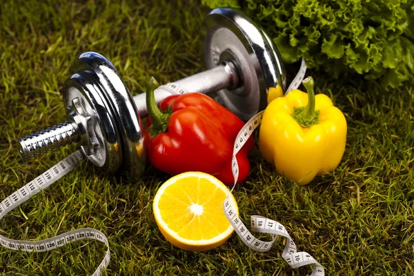 Concept de mode de vie sain, alimentation et fitness — Photo