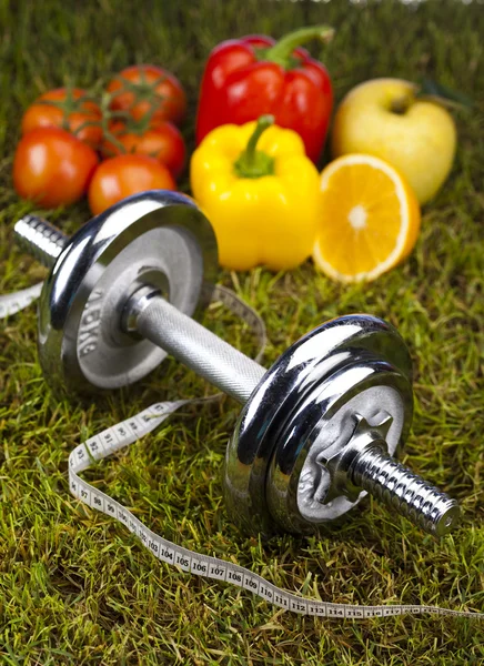 Concept de mode de vie sain, alimentation et fitness — Photo