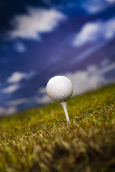 Rukou a golf ball — Stock fotografie