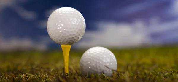 Hand en golf bal — Stockfoto