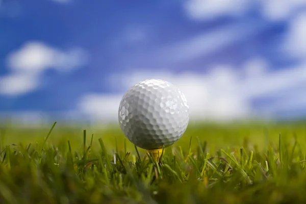 El ve golf topu — Stok fotoğraf