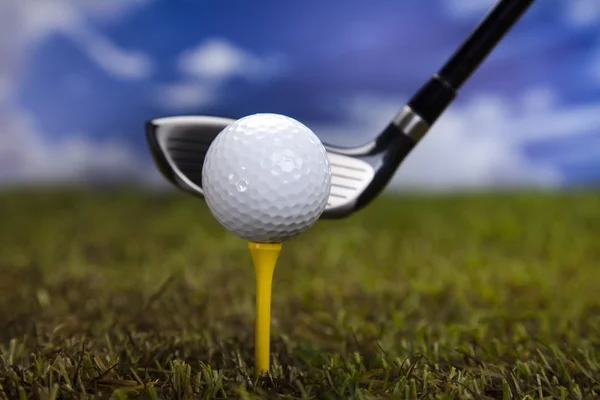 Hand en golf bal — Stockfoto