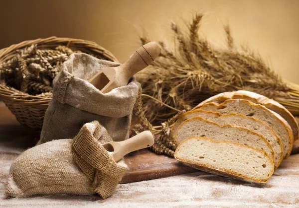 Vielfalt an Vollkornbrot — Stockfoto