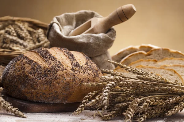 통 밀 빵의 다양 한 — 스톡 사진