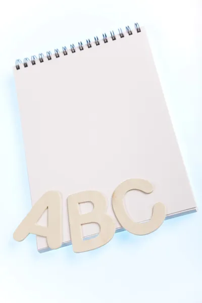 Notebook, Alphabet — Stock Photo, Image