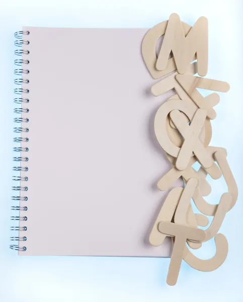 Notebook, Alphabet — Stock Photo, Image