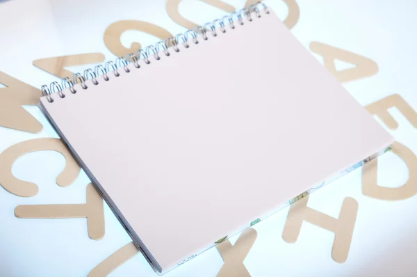 Notebook, Alphabet — Stock Photo, Image