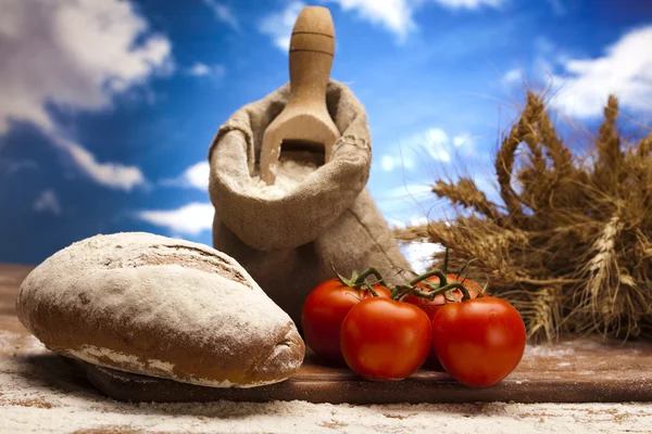 Yedeklenmiş ürünleri, ekmek Stok Fotoğraf