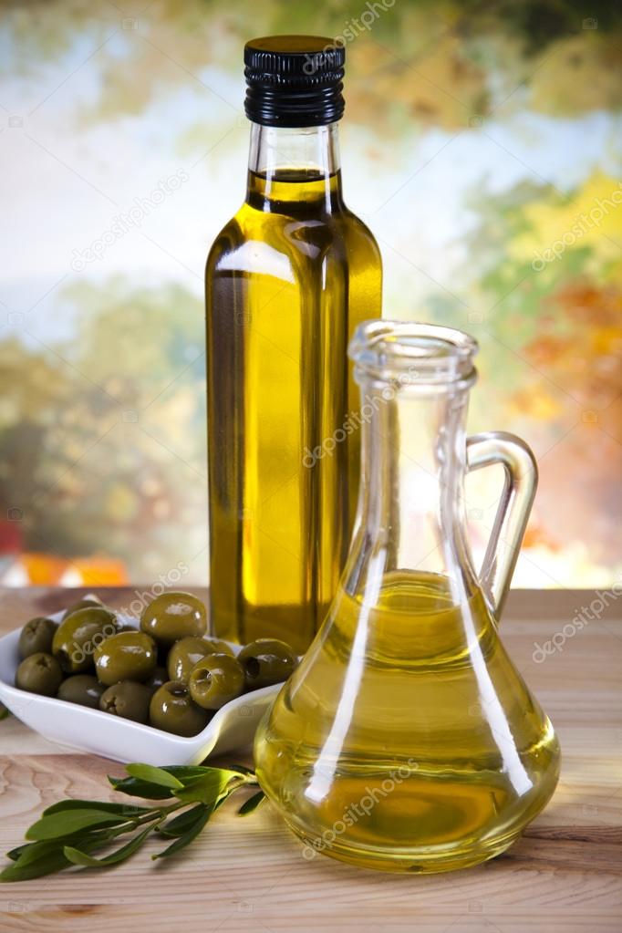 Olive oil and olives