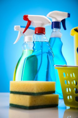 çeşitli temizlik ürünleri