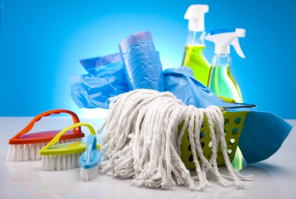 Group of assorted cleaning — Stock Photo, Image