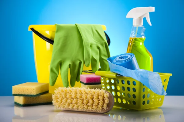 Group of assorted cleaning — Stock Photo, Image