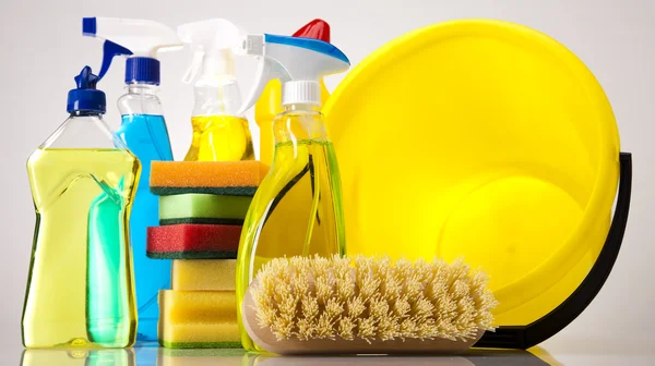 Assorted cleaning products — Stock Photo, Image