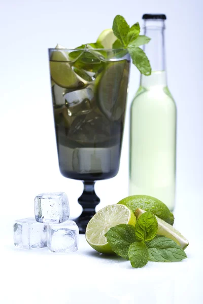 Pić świeży mojito — Zdjęcie stockowe