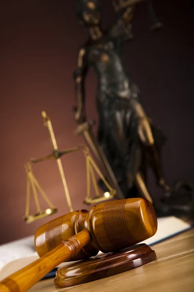 Antieke standbeeld van Justitie, recht — Stockfoto