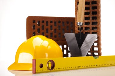 Bina arka plan, mala ve tuğla