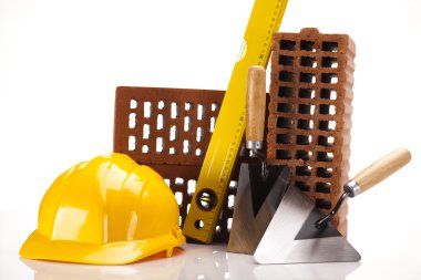 Bina arka plan, mala ve tuğla