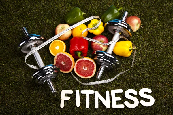 Gesunder Lebensstil, Ernährung und Fitness — Stockfoto