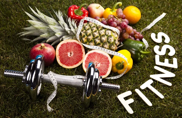 Concept de mode de vie sain, alimentation et fitness — Photo