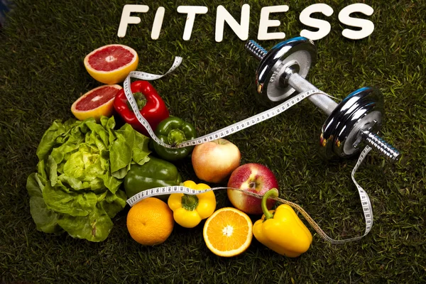 Фитнес и витамины — стоковое фото